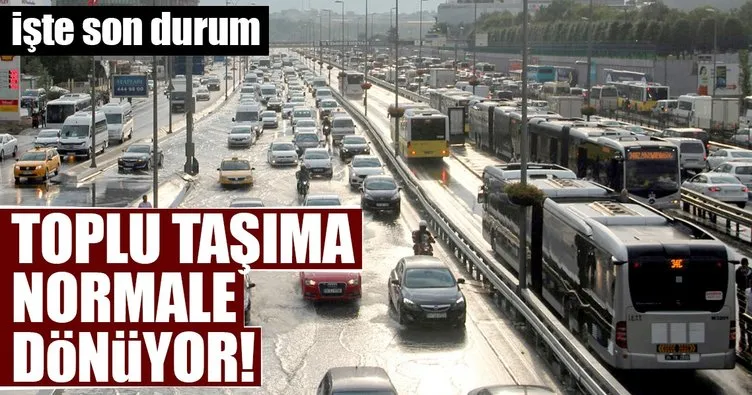 İstanbul’da hayat normale dönüyor