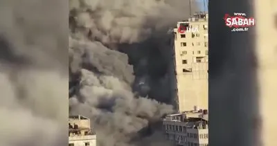 İsrail, Gazze’de medya ofislerinin bulunduğu 12 katlı binayı vurdu | Video