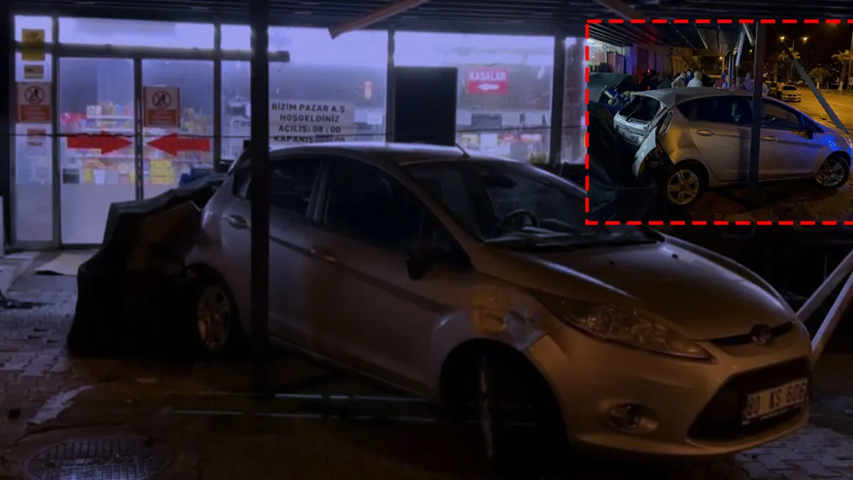 Osmaniye’de korkutan kaza! Kontrolden çıkan otomobil önce direğe çarptı sonra manava girdi! Osmaniye’de korkutan kaza! Kontrolden çıkan otomobil önce direğe çarptı sonra manava girdi!
