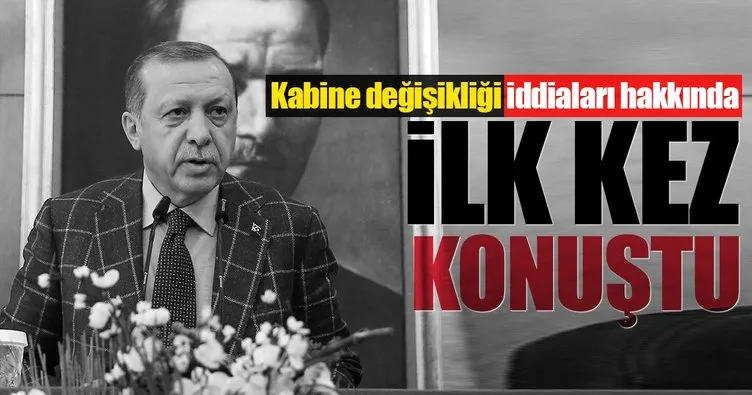 Erdoğan’dan kabine değişikliği iddiaları için ilk açıklama
