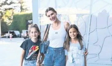 Çocuklarla alışveriş yaptı