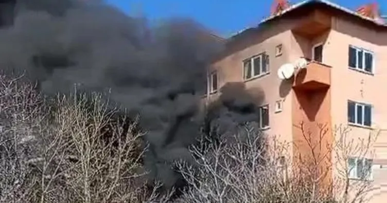 Ataşehir’de tamirhanede yangın