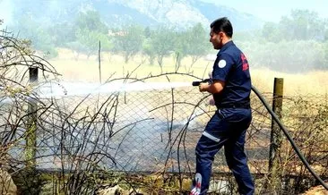 Muğla’da sigara izmariti yangın çıkardı