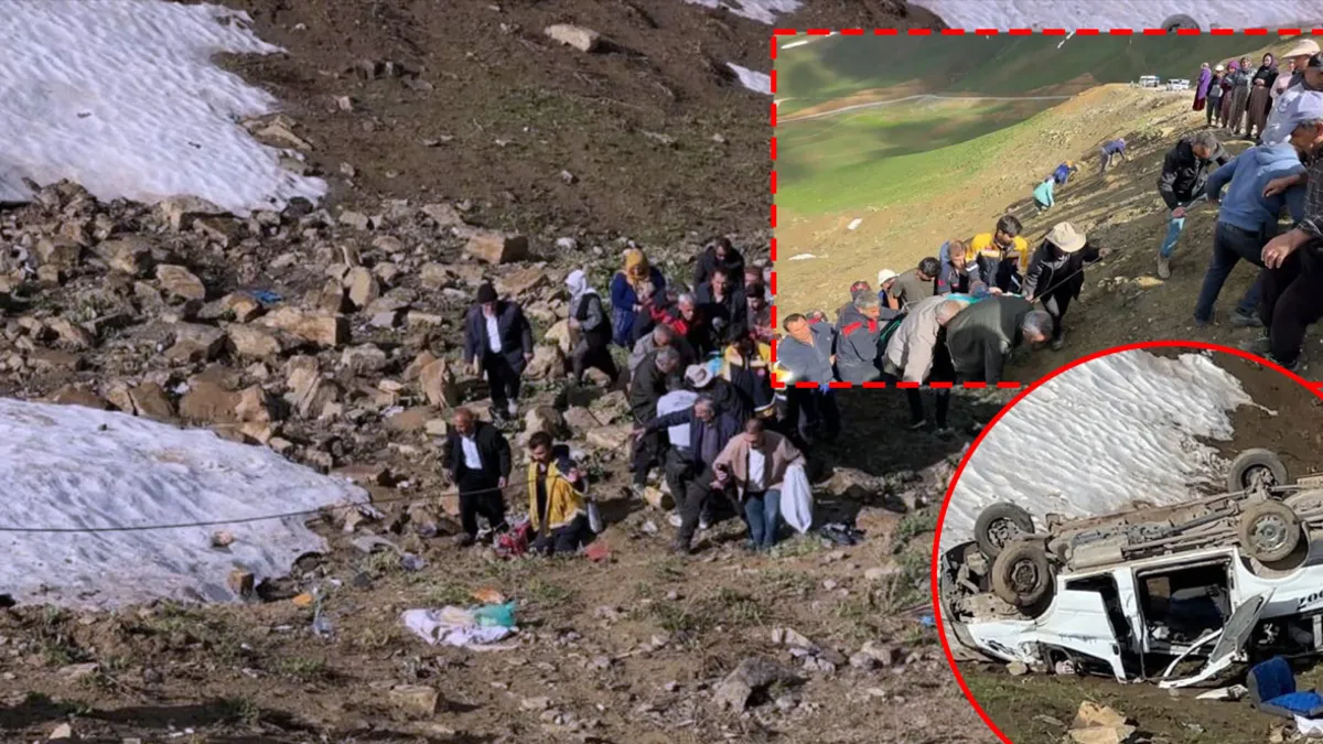 Hakkari’de can pazarı! Pancar işçilerini taşıyan minibüs uçuruma yuvarlandı: 1 ölü 7 yaralı Hakkari’de can pazarı! Pancar işçilerini taşıyan minibüs uçuruma yuvarlandı: 1 ölü 7 yaralı