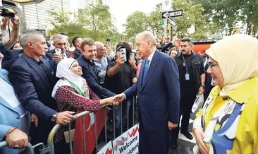 Başkan Erdoğan ABD’de sevgi gösterileriyle karşılandı