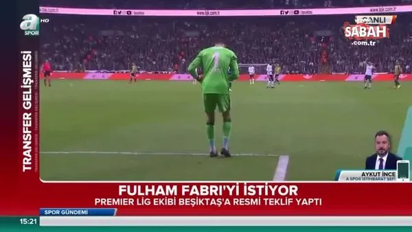 Beşiktaş'ın kalecisi Fabri'ye Fulham'dan resmi teklif