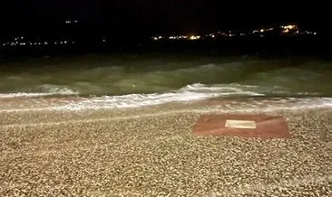 Fethiye’de şiddetli fırtına nedeniyle deniz taştı