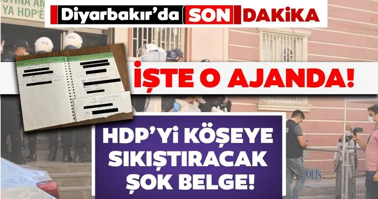 SON DAKİKA... HDP binasından PKK’nın kaçırdığı çocukların bilgileri olan ajanda çıktı