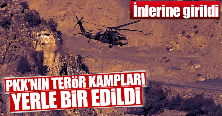 PKK’nın terör kampları yerle bir edildi