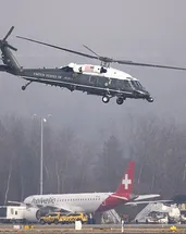 Trump’ın helikopteri Davos’ta