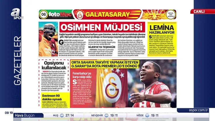 Galatasaray'da rota Premier Lig! | Video