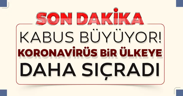 Son dakika haber... Türkiye’de de görülen corona virüsü bir ülkede daha ortaya çıktı! Kabus büyüyor