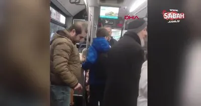 Bayrampaşa’da İETT otobüsünde Kapıyı erken kapattın tartışması kamerada | Video