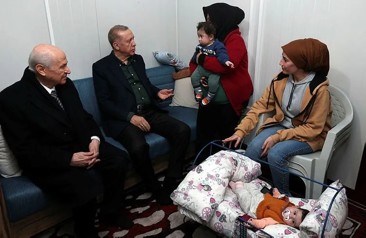 Başkan Erdoğan ve Bahçeli Osmaniye'de depremzedelerle bir araya geldi!