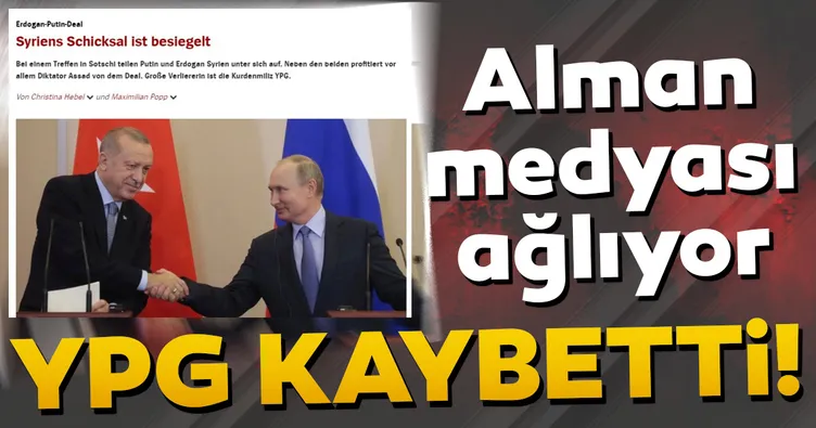 Alman medyası ağlıyor YPG kaybetti