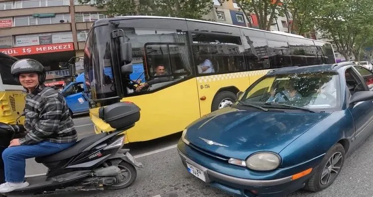 İstanbul’da ilginç kaza: Kendisine çarpan kişi...