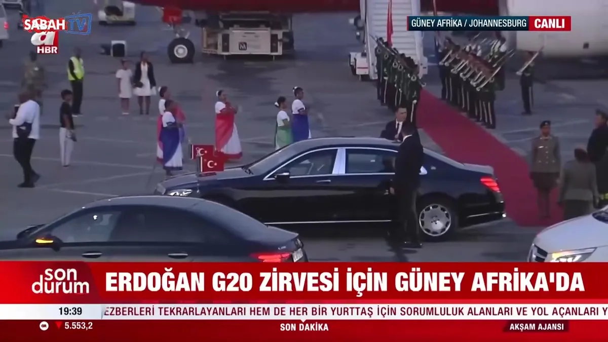 Başkan Erdoğan G20 Zirvesi için Güney Afrika’da! videosunu izle Başkan Erdoğan G20 Zirvesi için Güney Afrika’da! videosunu izle
