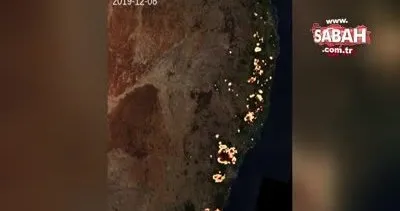 Avustralya’daki yangının uzaydan görüntüleri yayınlandı