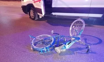 Otomobil önce tıra ardından bisiklete çarptı: 2 yaralı