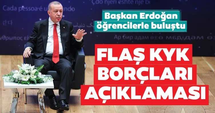 Son dakika haberi: Başkan Erdoğan’dan öğrencilere KYK kredi borçları müjdesi! KYK borçları silinecek mi?