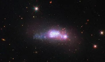 Uzayın derinliklerindeki cüce galaksi görüntülendi