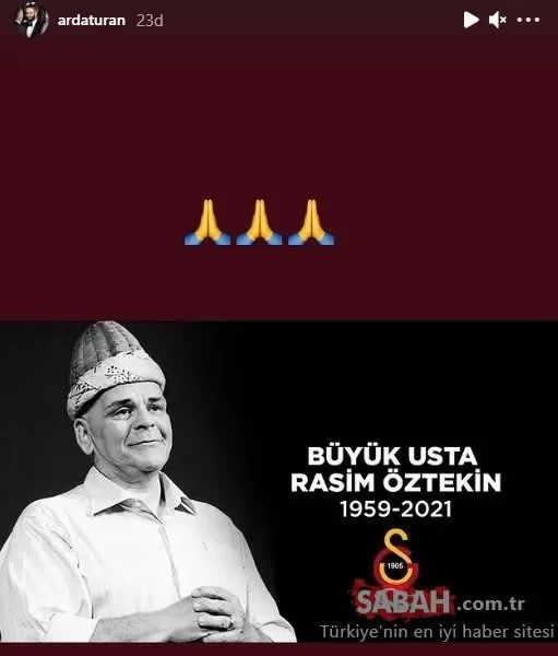 Siyasetçi ve ünlülerden usta oyuncu Rasim Öztekin’in vefatı üzerine peş peşe taziye mesajları