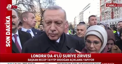 Cumhurbaşkanı Erdoğan’dan Londra’daki 4’lü zirve öncesi önemli açıklamalar