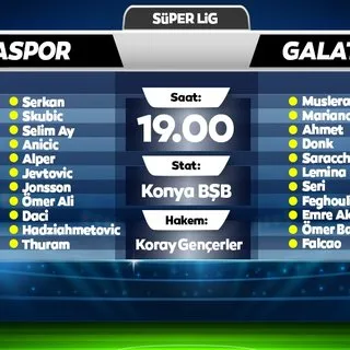 CANLI | Konyaspor - Galatasaray