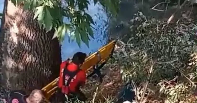 Balık tutarken 15 metre yüksekten düştü!