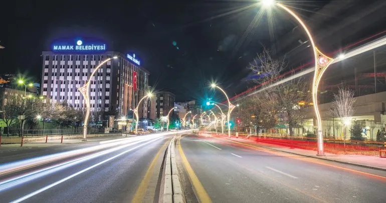 Mamak caddesi ışıl ışıl