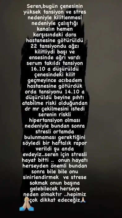 Bircan Bali ile tartışan Seren Serengil'in çenesi kilitlenmişti... Sevgilisi Mustafa Tohma açıkladı