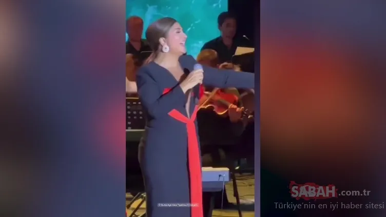 Sibel Can’ın elbisesi sosyal medyada gündem oldu: Hediye paketi gibi!