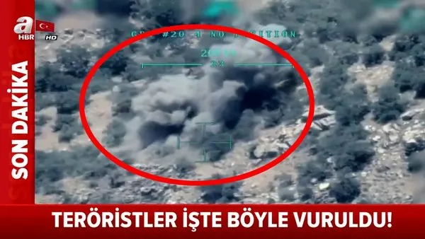 Son dakika: 3 PKK'lı teröristin vurulma anı kamerada! Pençe Kaplan Operasyonu'ndan flaş görüntüler | Video