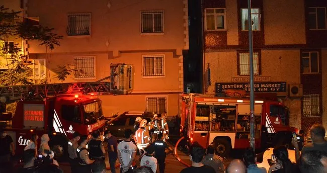 sisli de 8 katli binada yangin panigi son dakika haberler