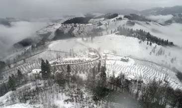 Ordu’da kartpostallık kar görüntüleri