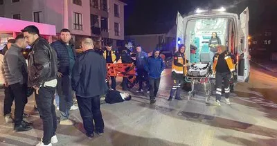 Düzce'de otomobile çarpan motosikletin sürücüsü yaralandı #duzce