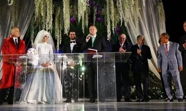 Cumhurbaşkanı Erdoğan, nikah şahidi oldu!