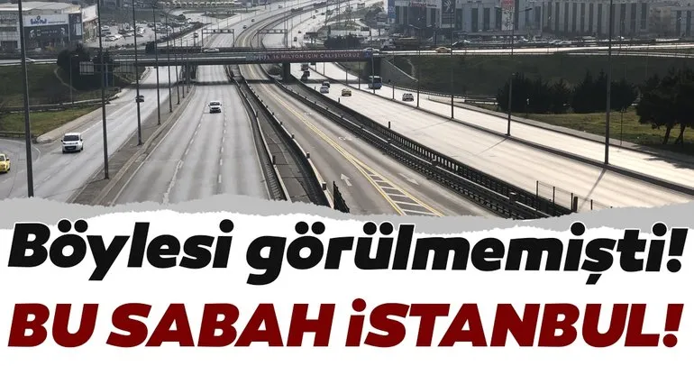 Koronavirüs nedeniyle İstanbul trafiğinde görülmemiş değer!