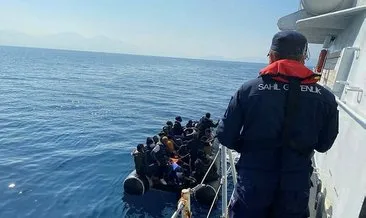 Aydın’da Türk kara sularına geri itilen 53 düzensiz göçmen kurtarıldı