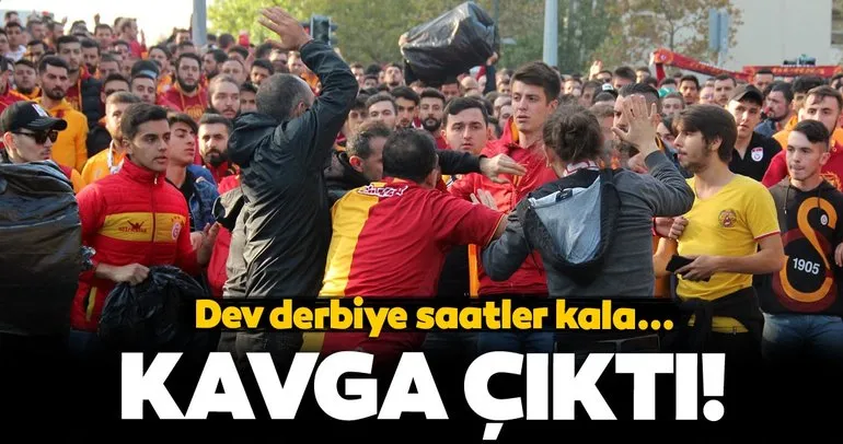 Beşiktaş - Galatasaray derbisi öncesi kavga çıktı!