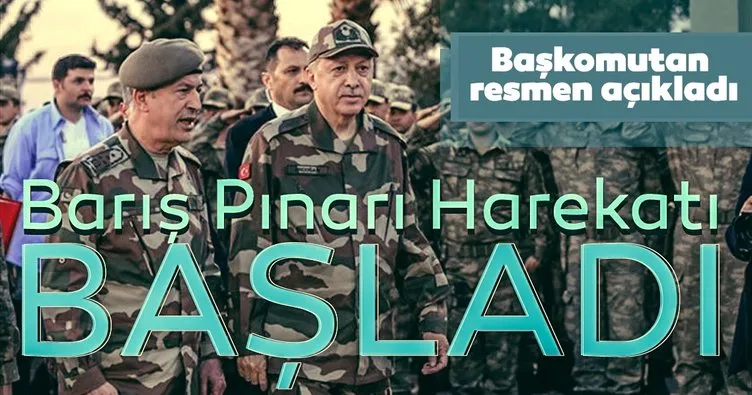 Son Dakika haberi | Başkan Erdoğan açıkladı: Barış Pınarı harekatı resmen başladı!