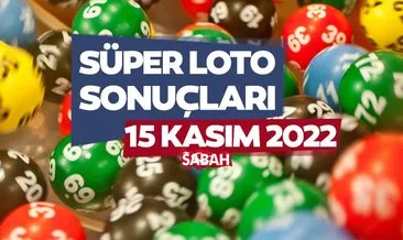 MPİ SÜPER LOTO SONUÇLARI SORGULAMA EKRANI: 15 Kasım 2022 Dünün Milli Piyango Süper Loto çekiliş sonuçları açıklandı!