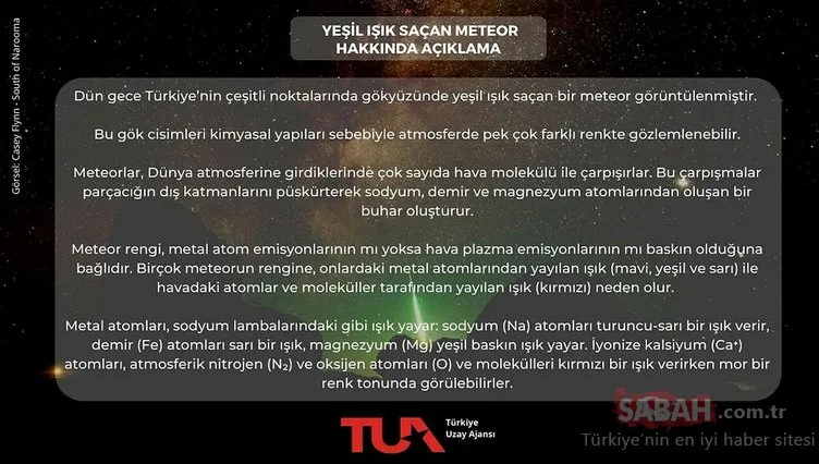 Meteor nedir? İstanbul’a meteor mu düştü?