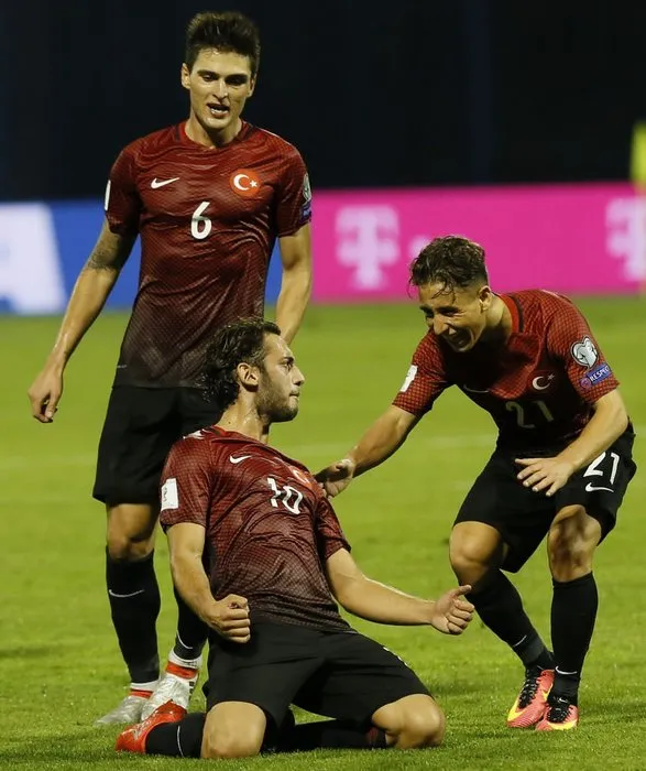 Türkiye-Hırvatistan maçından kareler
