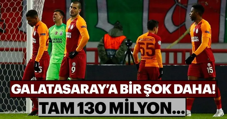 Galatasaray’a bir şok daha! Tam 130 milyon...