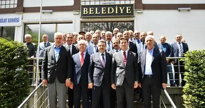 Trabzon’da memurları tarafından darp edilen Belediye Başkanına İlçe Belediye başkanlarından destek
