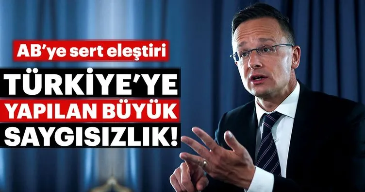 Macaristan Dışişleri Bakanı Szijjarto: Türkiye’ye yapılan büyük saygısızlık