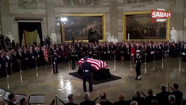 Ölen eski ABD Başkanı H.W. Bush’a cenaze töreni düzenlendi