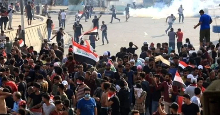 Irak’ın Kerbela kentindeki Meclis binasına girmeye çalışan 15 gösterici yaralandı
