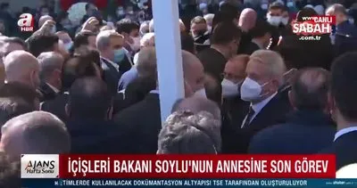İçişleri Bakanı Süleyman Soylu’nun annesi son yolculuğuna uğurlanıyor | Video